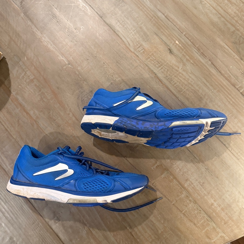Blue Newton running shoes